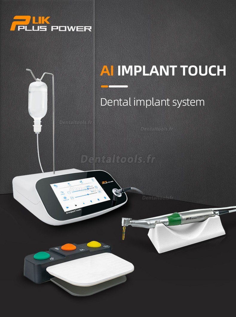 Pluspower®Ai Touch Système de chirurgie implantaire dentaire moteur sans balais avec contre-angle 20:1